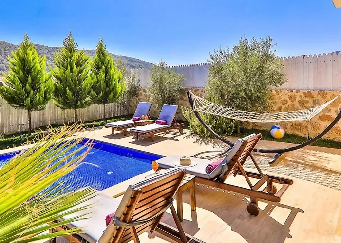 Villa Saribelen 2 Bedroom Secluded With Private Pool Hot Tub Kalkan